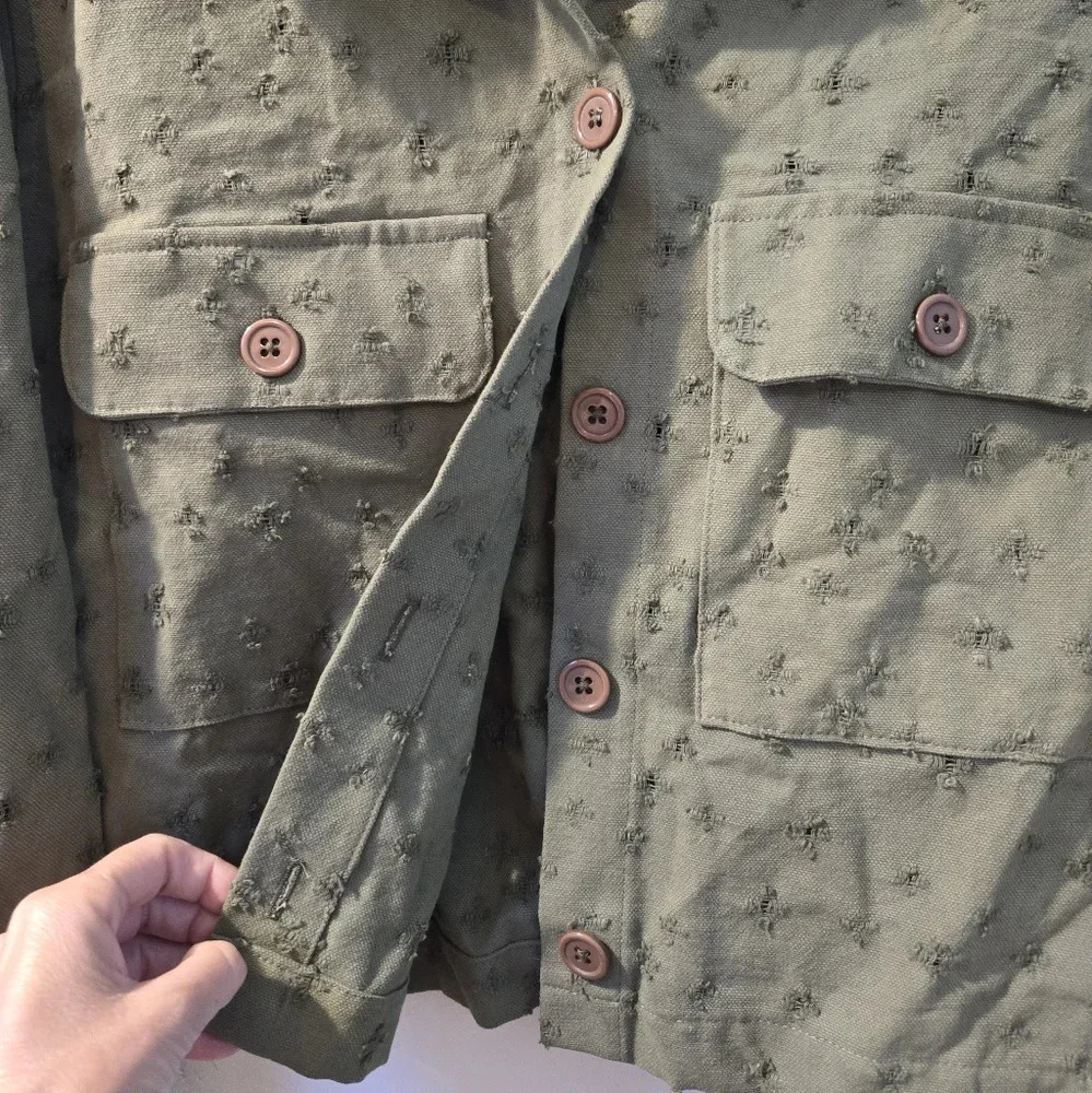 NWOT Michael Lauren Cargo Cropped jacket